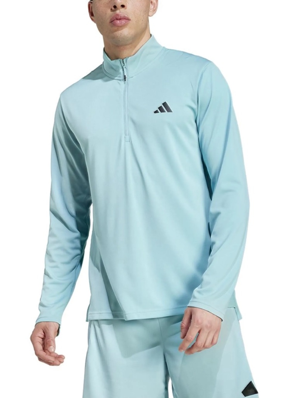 NWT New Adidas Men's Train Essentials Training 1/4 Zip Long Sleeve Shirt - XL